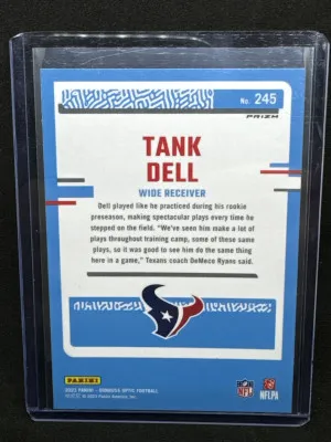 2023 Donruss Optic Tank Dell Green Velocity back