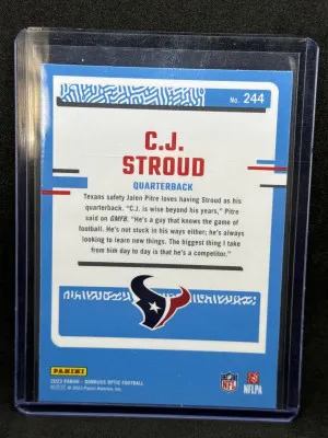 2023 Donruss Optic C.J. Stroud back