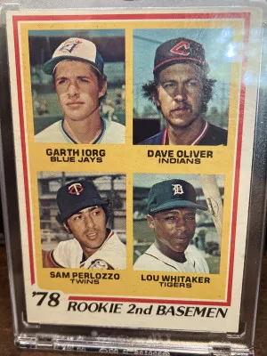 Lou Whitaker, Garth Iorg 1978 Topps Rookie front