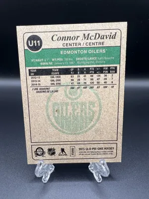 Connor McDavid 2015 O-Pee-Chee
Update Retro #U11 back