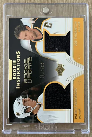 2004 Upper Deck - BERGERON & THORNTON - Dual Jersey /999 front