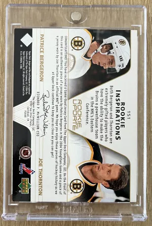 2004 Upper Deck - BERGERON & THORNTON - Dual Jersey /999 back