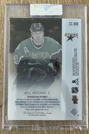21-22 Clear Cut - Mike Modano - Autograph back