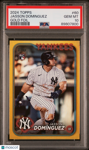 2024 Topps Jasson Dominguez #60 PSA 10 front