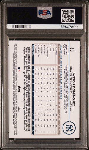 2024 Topps Jasson Dominguez #60 PSA 10 back