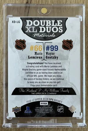16-17 SPX - Lemieux & Gretzky - Dual All Star Jersey /49 back
