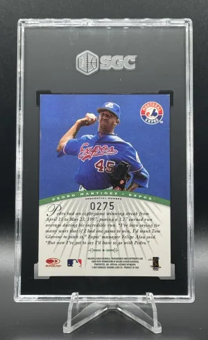 1997 Donruss Signature Series Millennium Marks Green Pedro Martinez back