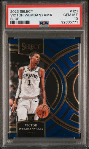 2023 Panini Select Victor Wembanyama Blue front