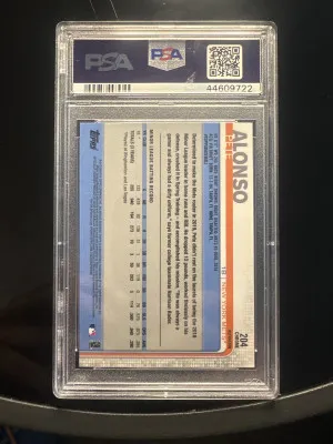 2019 Topps Chrome Pete Alonso Pink Refractor back