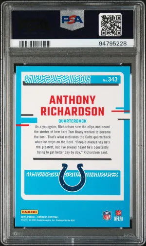 2023 Panini Donruss Anthony Richardson back