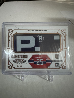 Vincent Damphousse 2017 Stickwork Game Used Stick 2/19 front