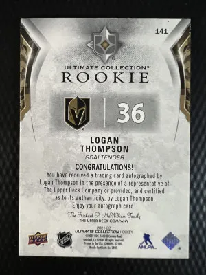 2021-22 Ultimate Collection Logan Thompson /299 back