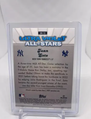 2024 Topps Chrome Series 2 JUAN SOTO Ultraviolet All-Star Green Case Hit (C596) back