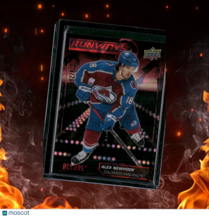 2022-23 Upper Deck Allure Runways Red Alex Newhook 279/299 #RW-3 front