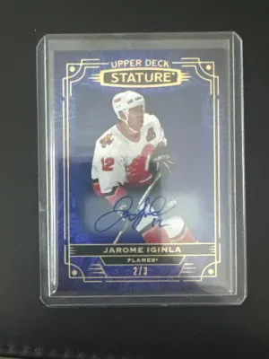 2022-24 Stature Jerome Iginla Variation Auto /3 front