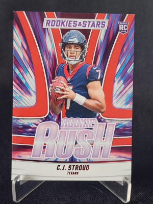 2023 Panini Rookies & Stars #RR-4 C.J. Stroud Rookie Rush Longevity front