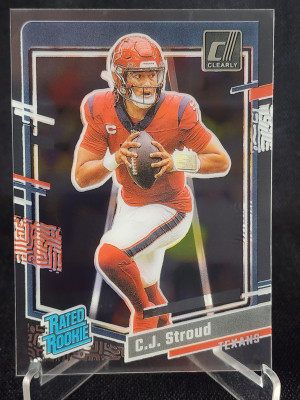 2023 Clearly Donruss C.J. Stroud Rated Rookie Acetate Card #93 Houston Texans RC front