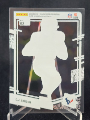2023 Clearly Donruss C.J. Stroud Rated Rookie Acetate Card #93 Houston Texans RC back
