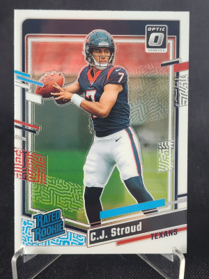 2023 PANINI DONRUSS OPTIC CJ STROUD #244 BASE RATED ROOKIE RC front