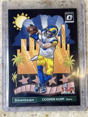 2023 Donruss Optic Cooper Kupp Black Pandora Downtown Super Bowl 1/25 front
