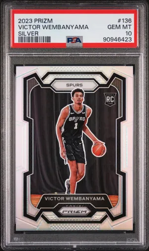 2023 Panini Prizm Victor Wembanyama Silver Prizm front