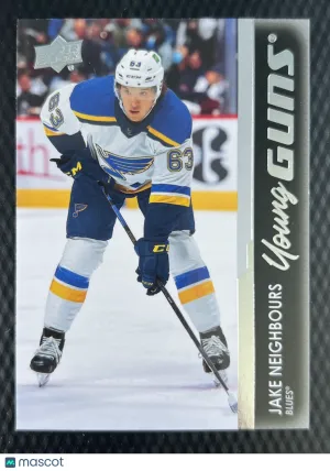 2021-22 Upper Deck Jake Neighbours Young Guns front