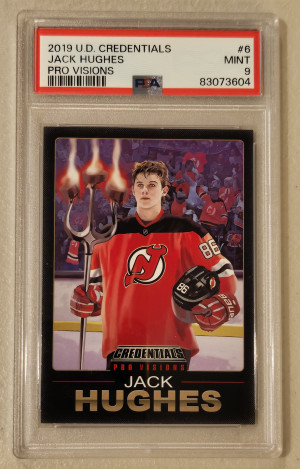 Jack Hughes Pro Visions PSA 9 (none Higher) front