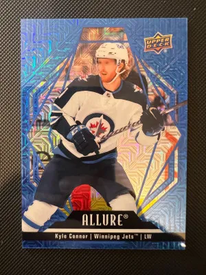 2022-23 Upper Deck Allure Blue Line /35 Kyle Connor front