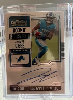 Jamyr Gibbs 2023 Contenders Rookie Auto front