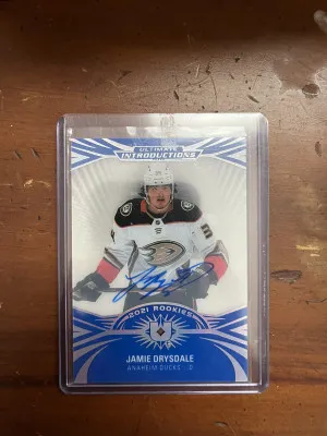 21-22 Ultimate Jamie Drysdale Rookie Auto front