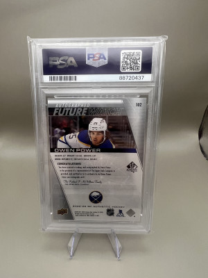 Owen Power Future Watch auto PSA 9 Auto 10 back