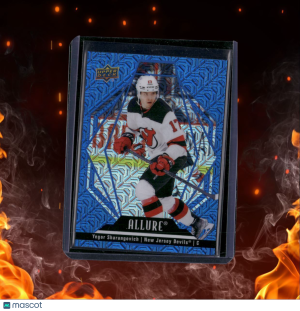 2022-23 Upper Deck Allure Yegor Sharangovich Blue Line 27/35 #53 front