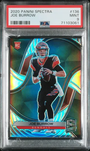 🔥 2020 Panini Spectra Joe Burrow RC /99 front