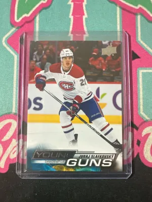 2022-23 Upper Deck #451 Juraj Slafkovsky Young Guns Rookie Card RC CANADIENS front