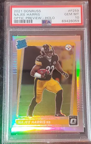 2021 donruss Optic Najee Harris rookie front