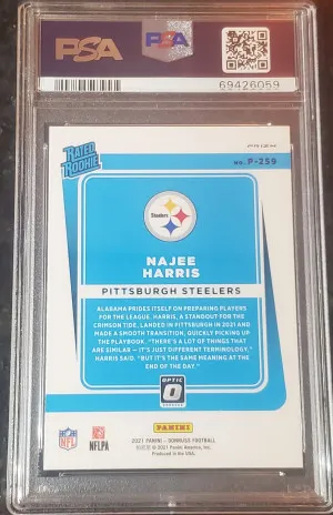 2021 donruss Optic Najee Harris rookie back
