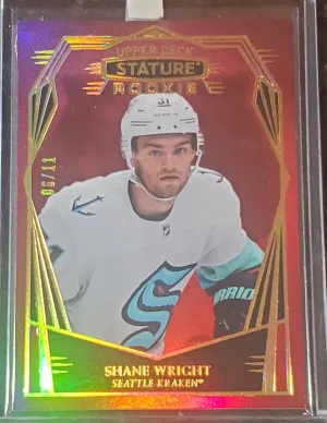 Shane Wright UD Stature red variation rookie /11 front