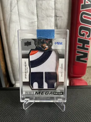 2021-22 Upper Deck Premier Darnell Nurse Mega Patch Chest Logo #/22 front
