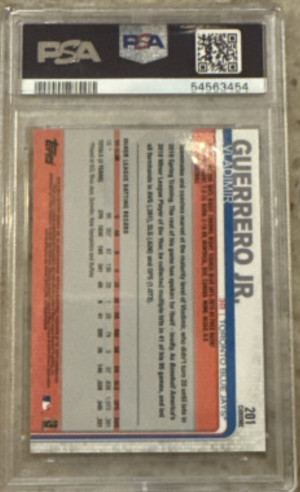 2019 Topps Chrome Vladimir Guerrero JR. #201 PSA 10 back