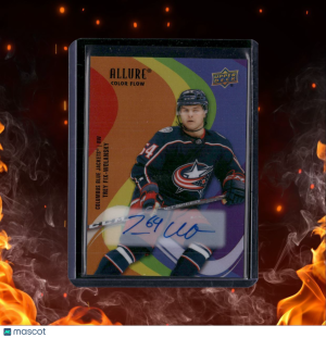 2022-23 Upper Deck Allure Trey Fix-Wolansky Color Flow Full Rainbow Rookie Auto front