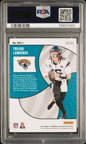 2021 Panini Chronicles Revolution Trevor Lawrence Revolution-Rapture back