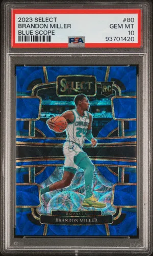 2023 Panini Select Brandon Miller Blue Scope front