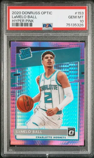 2020 Panini Donruss Optic Lamelo Ball Hyper Pink front