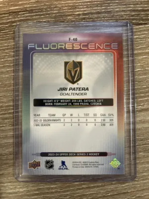 2023-24 Series 2 Jiri Patera Fluorescence back