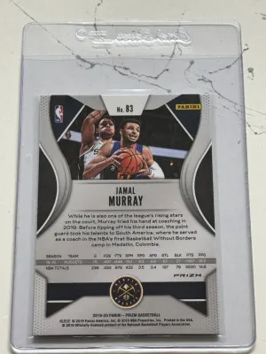 Jamal Murray White Sparkle back