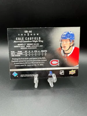 Cole Caufield The Show /99 Rookie back