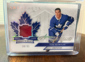 2020-21 Upper Deck Artifacts Hockey #MLG-TH Tim Horton front