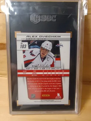 2013-14 Panini Prism Alex Ovechkin-SGC 10 back