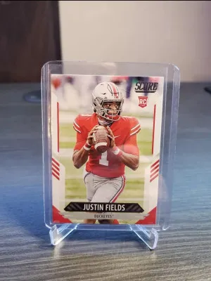 2021 Score - #302 Justin Fields (RC) front