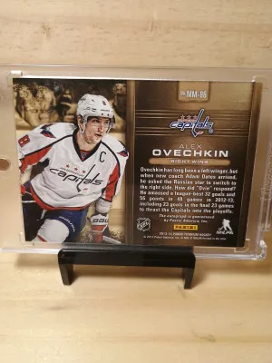 2013-14 Panini Titanium Alexander Ovechkin Metallic Marks Gold Autograph SSP-10 copes made back